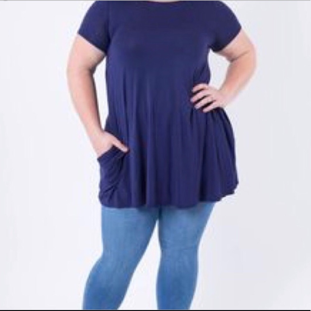 Navy Blue Swing Tunic